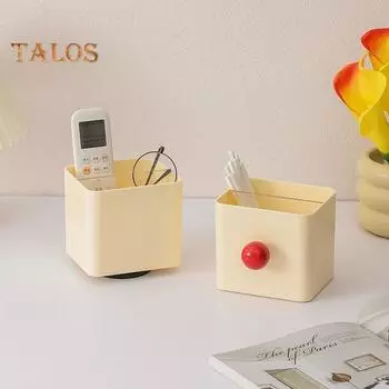 Многофункциональный держатель для ручек, канцелярские принадлежности, кисти для макияжа, органайзер для губной помады, одноцветная пластиковая коробка, студенческий стол, офисные школьные принадлежности зелёный