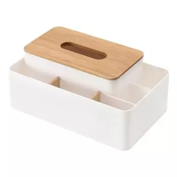 Многофункциональный держатель для салфеток, прямоугольный держатель для салфеток, дистанционный органайзер с деревянным корпусом для Livin