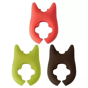 Многофункциональный держатель лопаточки, силиконовый держатель для ложек с защитой от ожогов и перелива, креативный интегрированный кухонный инвентарь «Дьявол» красный