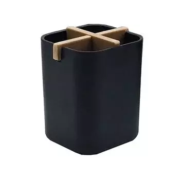 Многофункциональный держатель зубной щетки, натуральный прочный экологически чистый футляр для зубной пасты, держатель для хранения зубной щетки для ванной комнаты One Size белый