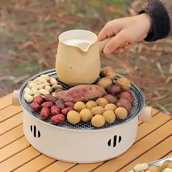 Многофункциональный домашний гриль-барбекю с антипригарным покрытием, печь для барбекю, уличный уголь для кемпинга, гриль-барбекю, портативные угольные грили для пикников