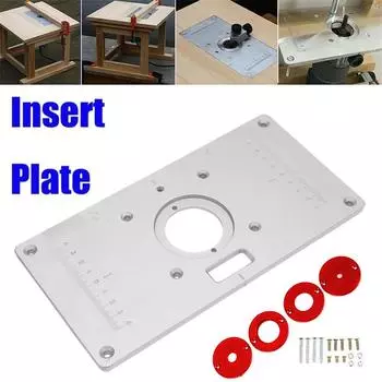 Многофункциональный фрезерный стол, вставная пластина, деревообрабатывающие станки, алюминий Red