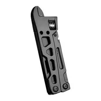 Многофункциональный гаечный ключ 19 в 1 — компактный и прочный алюминиевый сплав с плоскогубцами, клещами для проволоки, пилой, открывалкой для бутылок и т. д.. - черный 19 in 1 чёрный