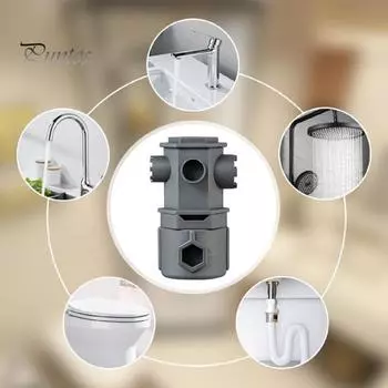 Многофункциональный гаечный ключ для крана. Долговечная конструкция. Простота использования. Портативный набор многофункциональных ключей 16 в 1. A