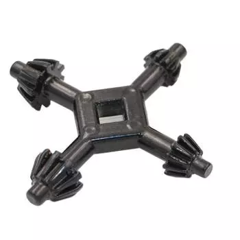 Многофункциональный гаечный ключ для сверлильного патрона «четыре в одном» four-head key чёрный