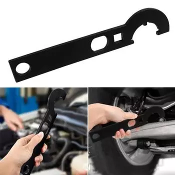 Многофункциональный гаечный ключ из углеродистой стали, устойчивый к коррозии, компактный портативный ключ для затяжки гаек, эффективный рабочий инструмент