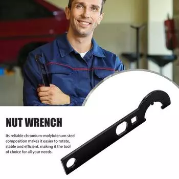 Многофункциональный гаечный ключ из углеродистой стали, устойчивый к коррозии, компактный, портативный, эффективный ключ для затяжки гаек