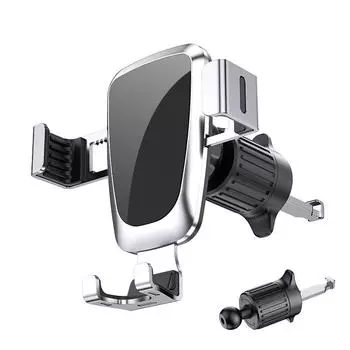 Многофункциональный гравитационный автомобильный держатель для телефона Eagle beak clip type чёрный