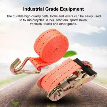 Многофункциональный грузовой ремень длиной 6 м, износостойкие многоразовые портативные ремни с двойным крючком