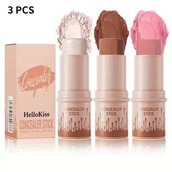 Многофункциональный хайлайтер-стик 3 шт./набор для лица осветляющие румяна-стик косметика