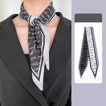 Многофункциональный и модный шарф, шейный платок, лента, шелковый шарф для женщин, универсальный для весны и осени, длинный пункт
