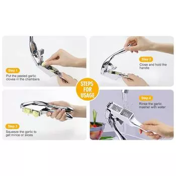 Многофункциональный инструмент для чесночной пасты «два в одном», креативный пресс для чеснока, очиститель чеснока, очиститель чеснока One Size