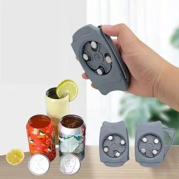 Многофункциональный инструмент для открывания пивных бутылок, открывалка для банок с напитками, креативная портативная открывалка для бутылок, аксессуары для кухни и вечеринок серый