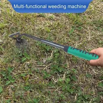 Многофункциональный инструмент для прополки с нескользящей ручкой, дизайн с острыми зубцами, нержавеющий инструмент для удаления сорняков, артефакт для прополки S