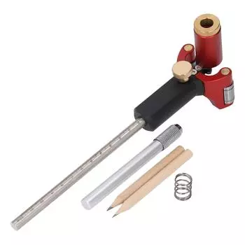 Многофункциональный инструмент для разметки от 0 до 120 мм, линейный дуговой разметчик двойного назначения для керамики, железа, акрила, дерева