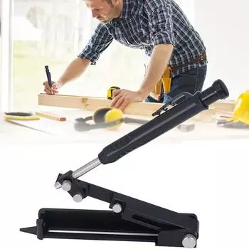 Многофункциональный инструмент для разметки по дереву, твердый плотницкий карандаш, калибровочный разметчик, измерительный инструмент со шкалой, черный