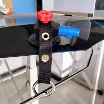 Многофункциональный инструмент для ремонта вмятин с вакуумным уплотнением и тканевыми ремнями. Присоска для ремонта вмятин на автомобиле. чёрный