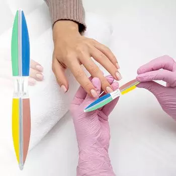 Многофункциональный инструмент для ухода за ногтями 6-сторонняя пилочка и полировщик для придания формы, полировки и шлифовки ногтей Great Stocking Stuffer