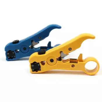 Многофункциональный инструмент для зачистки коаксиального кабеля UTP Cat5 Cat6 RG-59/6/7/11 синий