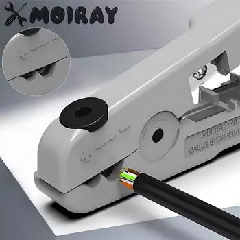 Многофункциональный инструмент для зачистки коаксиального кабеля Инструмент для зачистки проводов Кусачки для сетевых проводов Видеоролик для зачистки проводов Сетевой инструмент Ручной инструмент