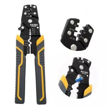 Многофункциональный инструмент для зачистки проводов Обжимные клещи Кусачки Инструмент для обжима проводов Инструмент для зачистки кабелей Инструменты для электропроводки Многофункциональный ручной инструмент