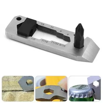 Многофункциональный инструмент EDC, ручной инструмент, отвертка, прочная открывалка для бутылок на открытом воздухе