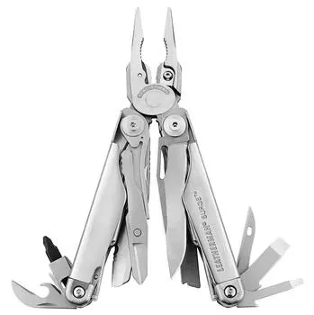 Многофункциональный инструмент LEATHERMAN SURGE с нейлоновым чехлом, японская гарантия 25 лет [оригинальный продукт] серебряный