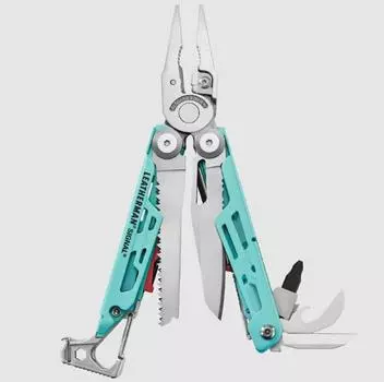Многофункциональный инструмент Leatherman YL833187 Signal, 19 функций, чехол Aqua Silv (0339)