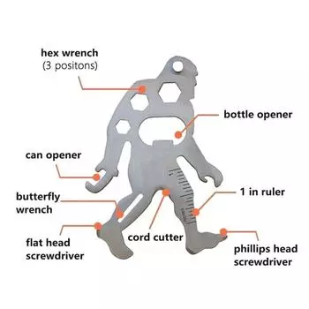 Многофункциональный инструмент Открывалка для бутылок Ручной инструмент Chimpanzee Edc Мини-карта Брелок Отвертка Ручка для телефона Карабин Инструменты для ремонта