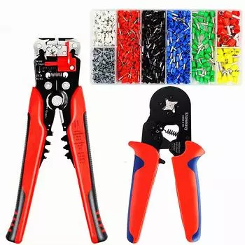 Многофункциональный инструмент, плоскогубцы, автоматический инструмент для зачистки проводов, бытовой электрик, инструменты для проводов, 1200 шт., концевые клеммы и инструменты для зачистки проводов