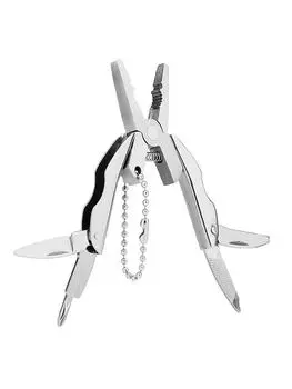 Многофункциональный инструмент плоскогубцы нож отвертка брелок портативный ручной инструмент для отдыха на природе мини многофункциональный инструмент DIYWORK Silvery