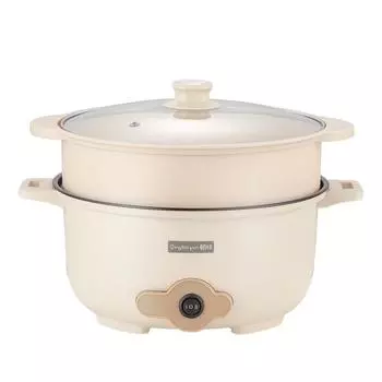 Многофункциональный интегрированный бытовой электрокотёл, электрическая фритюрница, пароварка в студенческих общежитиях белый