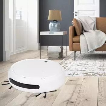 Многофункциональный интеллектуальный ультрафиолетовый подметальный робот-пылесос для домашнего офиса белый