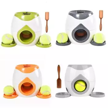 Многофункциональный интерактивный дозатор мячей для дрессировки домашних животных, автоматическая подача теннисных мячей One Size оранжевый