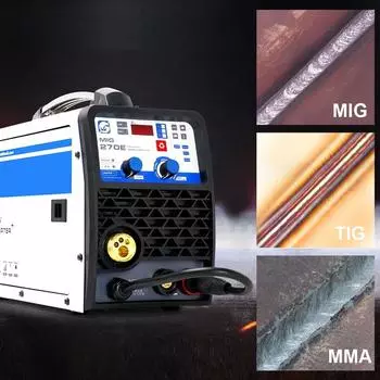 Многофункциональный IP21S MIG-270E MIG/LIFT TIG/MMA Портативный Интеллектуальный Сварочный Аппарат Поддержка Сварочных Аппаратов Без Газа Вилка ЕС 3 В 1 220В