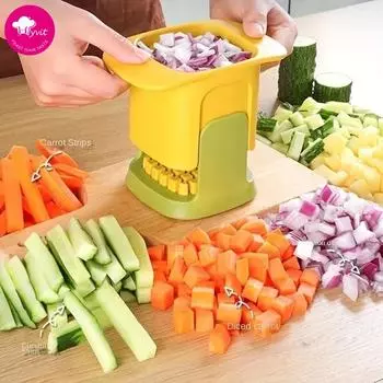 Многофункциональный измельчитель овощей, луковица, артефакт, ломтерезка для картофеля фри, кухонный гаджет, ломтерезка для огурцов и картофеля, кухонные принадлежности белый