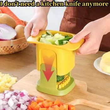 Многофункциональный измельчитель овощей, нарезка лука, артефакт, гаджет для картофеля фри, огурец, картофелерезка, кухонные принадлежности