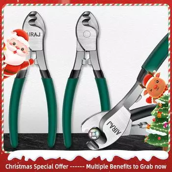 Многофункциональный кабельный резак AIRAJ, 6-дюймовый, противоскользящий и прочный ручной инструмент промышленного класса для электриков