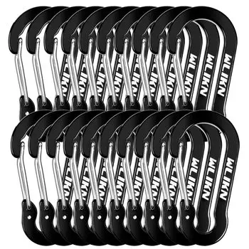 Многофункциональный карабин из алюминиевого сплава Wlikn с грузоподъемностью 20 кг, сверхлегкий, небольшой, строповый брелок, аксессуар для ключей, крепление для кемпинга, пешего туризма