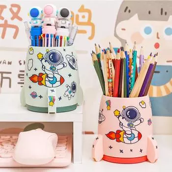 Многофункциональный кавайный держатель для ручек, кисть, горшок, пенал, детский студенческий настольный органайзер для канцелярских принадлежностей, офисные принадлежности для хранения