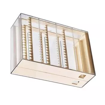 Многофункциональный кейс для хранения ювелирных изделий Прочная коробка для хранения Защитное решение для хранения ювелирных изделий для ожерелий и браслетов жёлтый