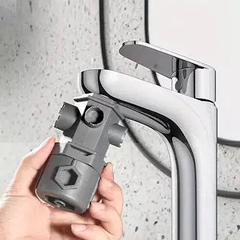 Многофункциональный ключ для кухни и ванной комнаты, универсальный инструмент для труб и кранов для труднодоступных мест One Size