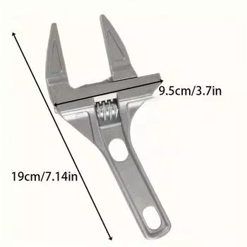 Многофункциональный ключ для нагрева воды в ванной комнате, большой размер, алюминиевый сплав, короткая ручка, разводной ключ, водопроводный кран W белый