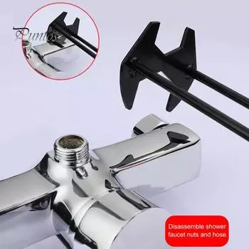 Многофункциональный ключ для раковины, прочный, углеродистая сталь, вращающийся на 360 градусов, инструмент для крана, гибкий сантехнический ключ A