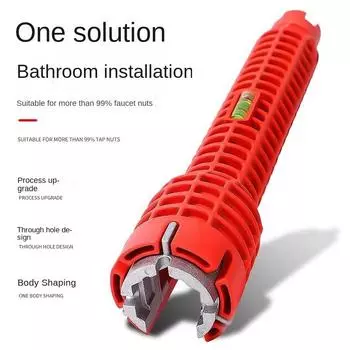 Многофункциональный ключ для ванной комнаты с раковиной, специальный инструмент для установки и демонтажа бытового смесителя, специально для винтов для душа и водопровода. 5in1
