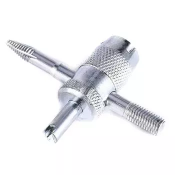 Многофункциональный ключ для вентилей автомобильных шин: Инструмент «четыре в одном» 4 in 1 valve core wrench