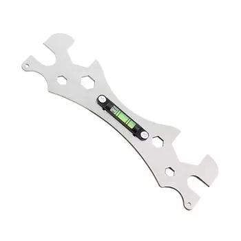 ~ Многофункциональный ключ с уровнем из нержавеющей стали для ванной комнаты и душа