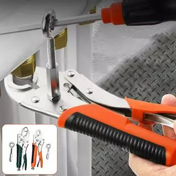 Многофункциональный ключ Трубные клещи Установка Удаление стальных труб Специальные инструменты для напольного отопления Ремонт Геотермальная вода 4 6 all-in-one