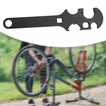 Многофункциональный комбинированный ключ, ручной инструмент для ремонта велосипедных труб, черный