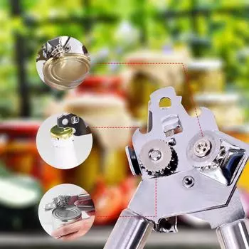 Многофункциональный консервный нож 304 Нержавеющая сталь Консервный нож Кухонный гаджет One Size